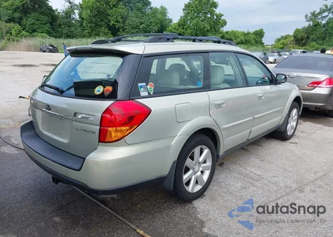 2006 Subaru Outback 2.5I Limited из США, поврежденный, VIN 4S4BP62C567358804